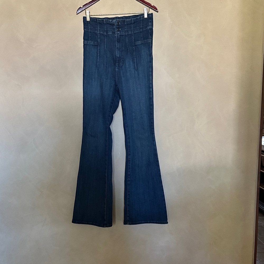 We The Free Jayde Flare Jeans - Deep Blue size 30 - Picture 3 of 5